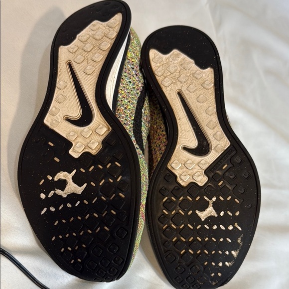 Nike 2012 Flyknit Racer Multicolor 1.0 sz 8, Preowned,  Black Tongue VERY RARE - Picture 9 of 11